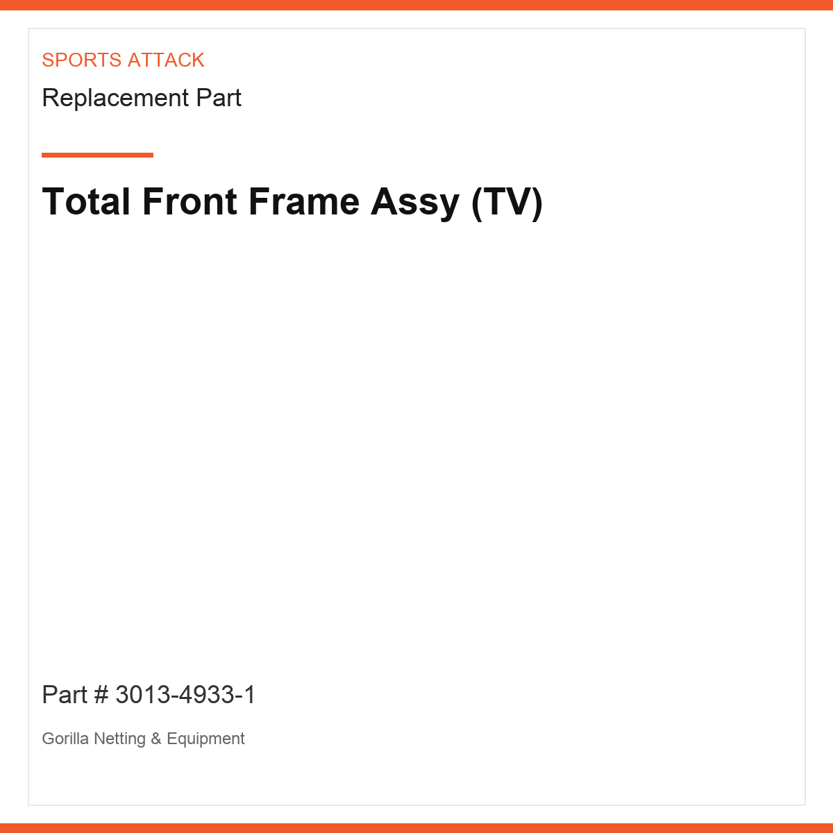 Total Front Frame Assy (TV)