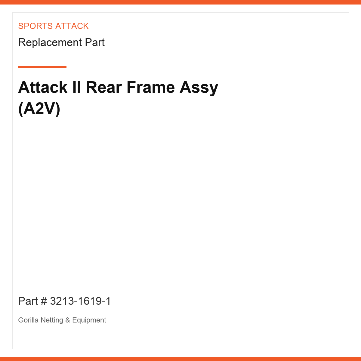Attack II Rear Frame Assy (A2V)