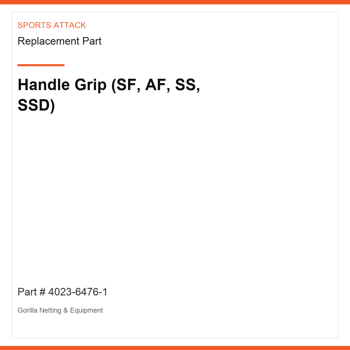 Handle Grip (SF, AF, SS, SSD)