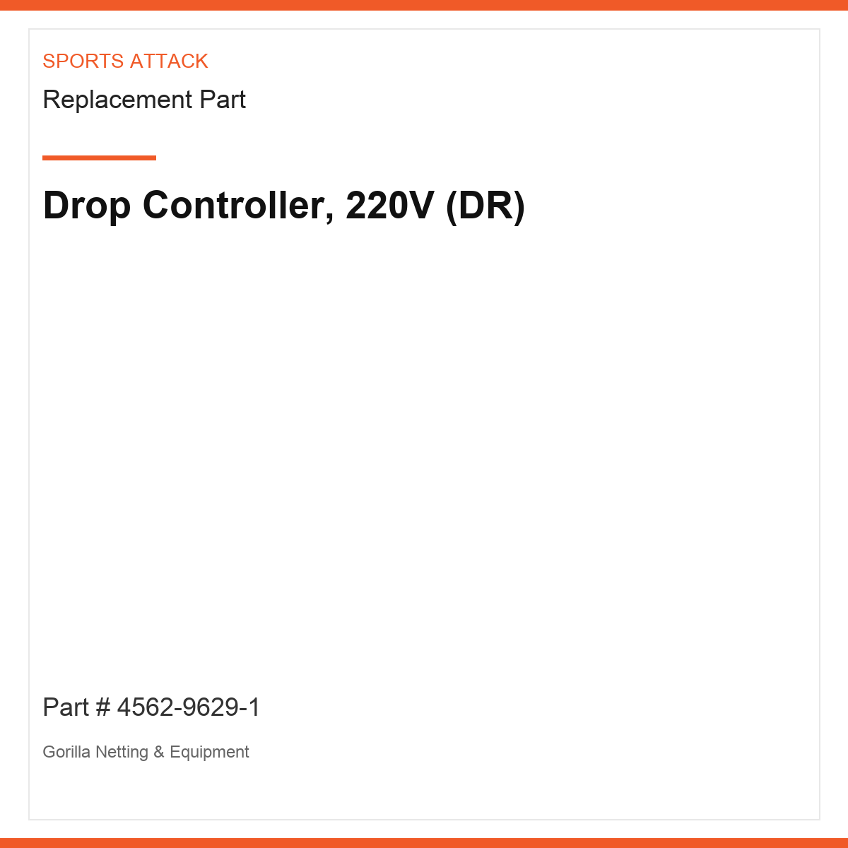 Drop Controller, 220V (DR)