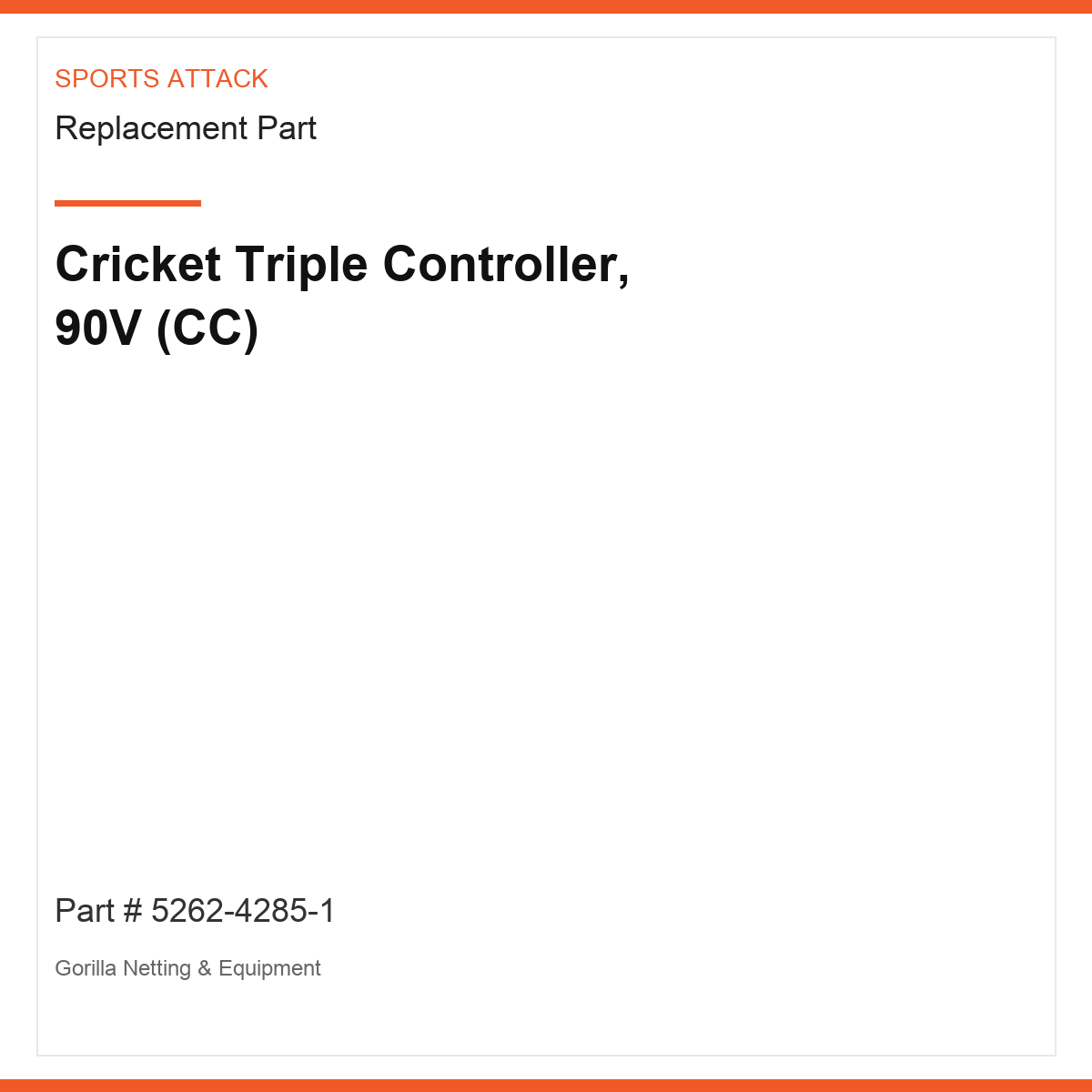 Cricket Triple Controller, 90V (CC)