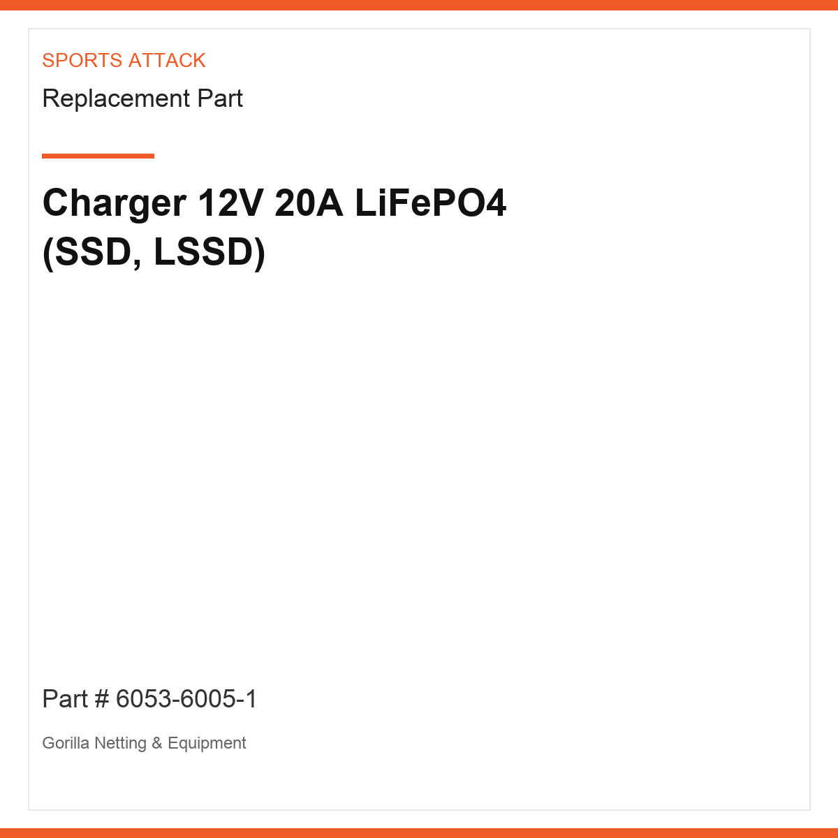 Charger 12V 20A LiFePO4 (SSD, LSSD)