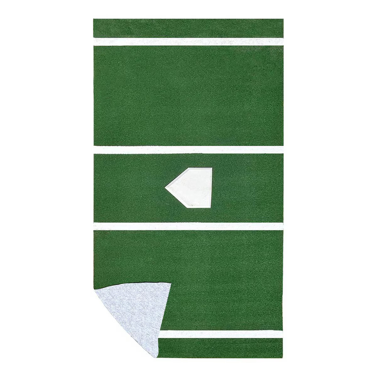 12' x 6' Green Batting Mat Pro with Lines - Portable & Durable