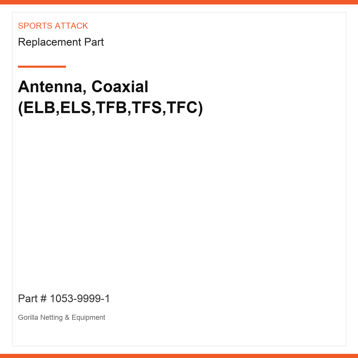 Antenna, Coaxial (ELB,ELS,TFB,TFS,TFC)