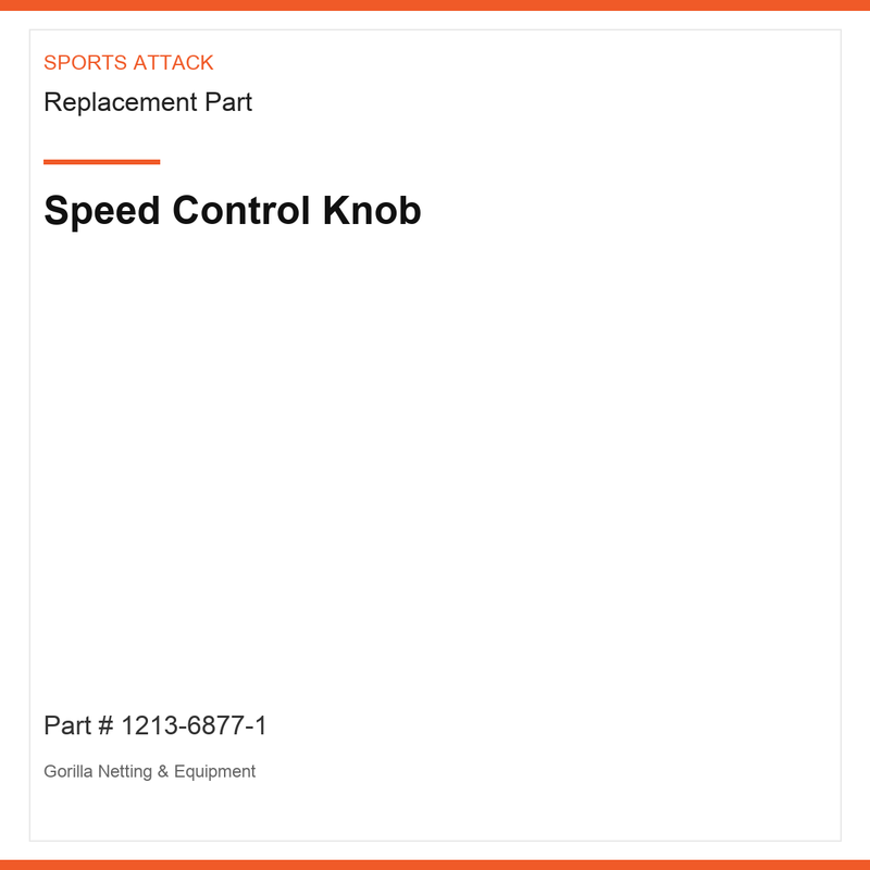 Speed Control Knob