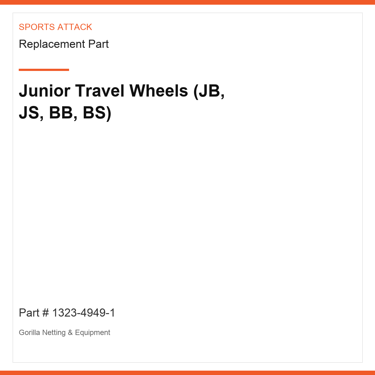 Junior Travel Wheels (JB, JS, BB, BS)