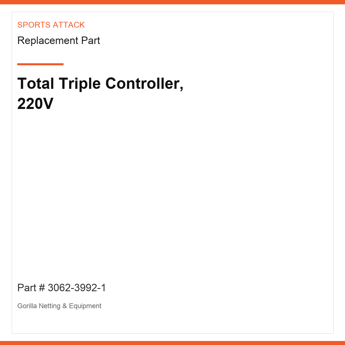 Total Triple Controller, 220V