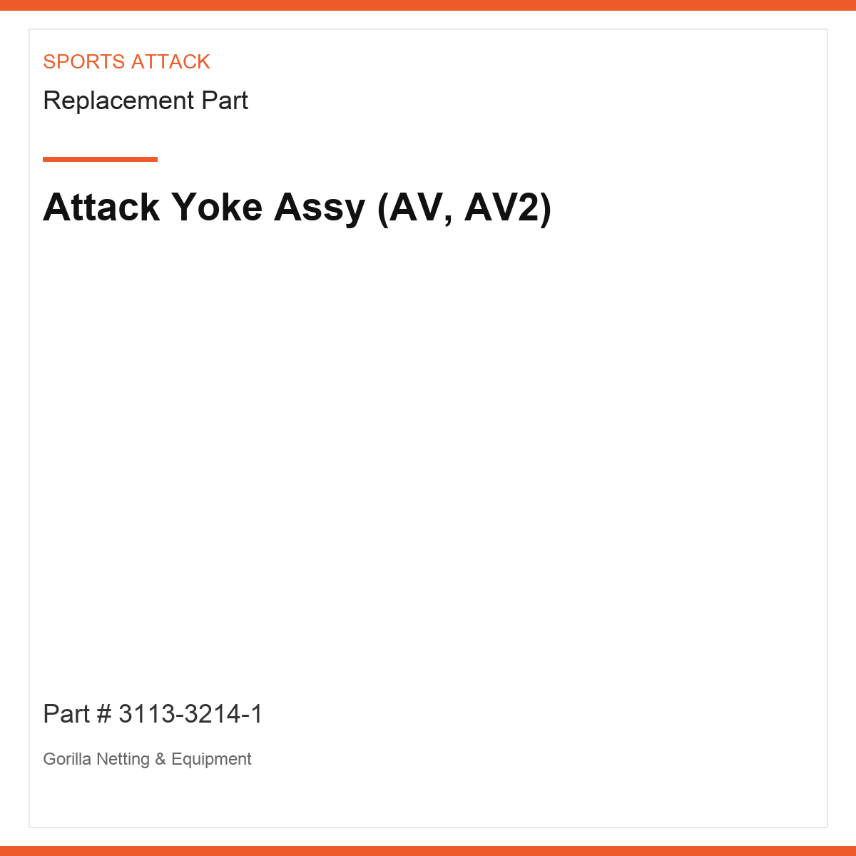 Attack Yoke Assy (AV, AV2)