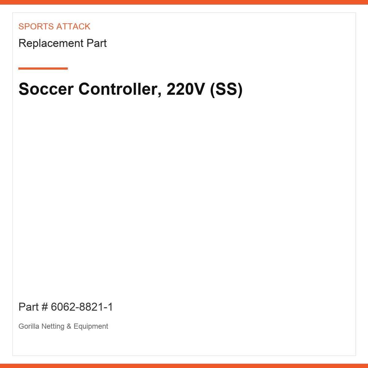Soccer Controller, 220V (SS)