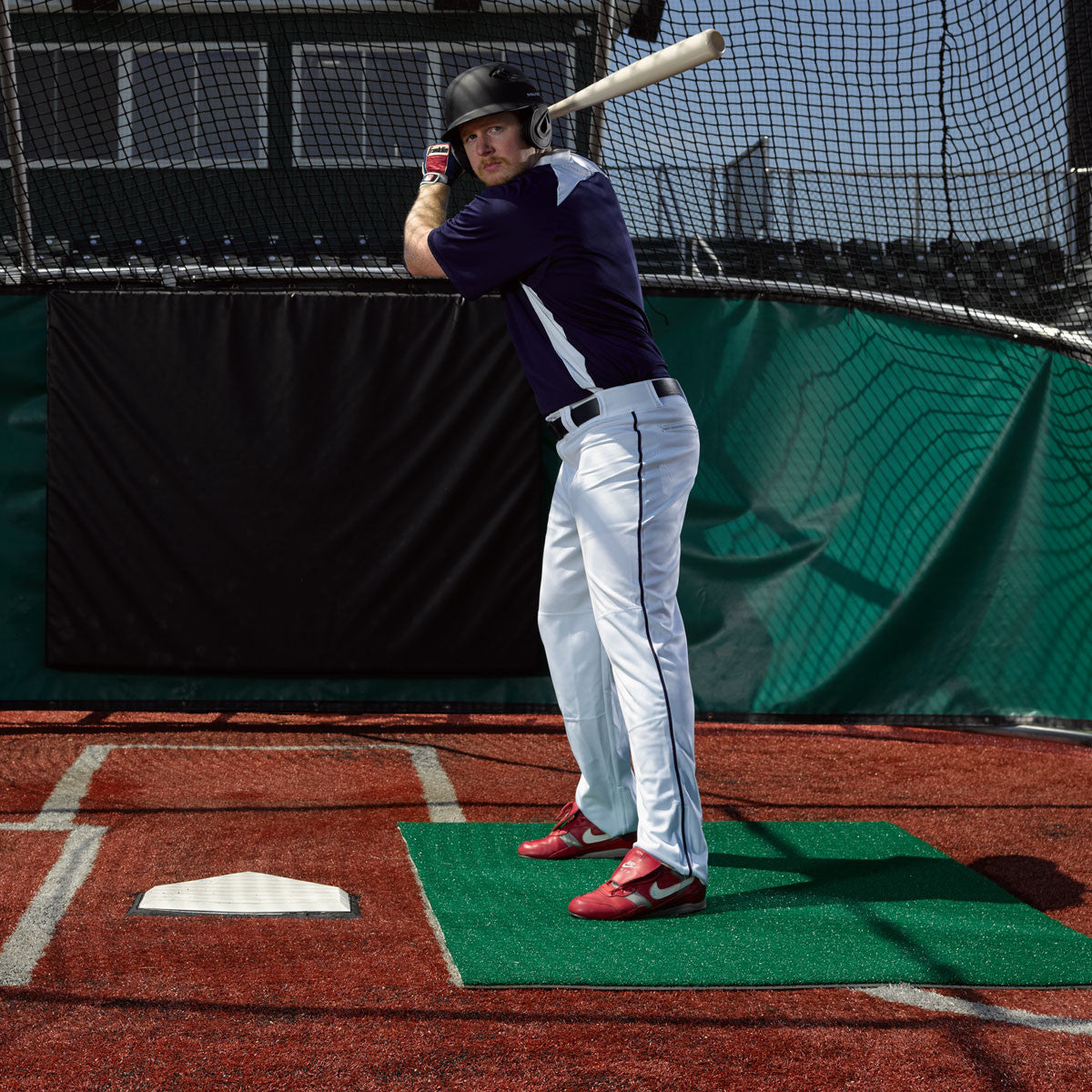 6' X 4' Green Stance Batting Mat Pro