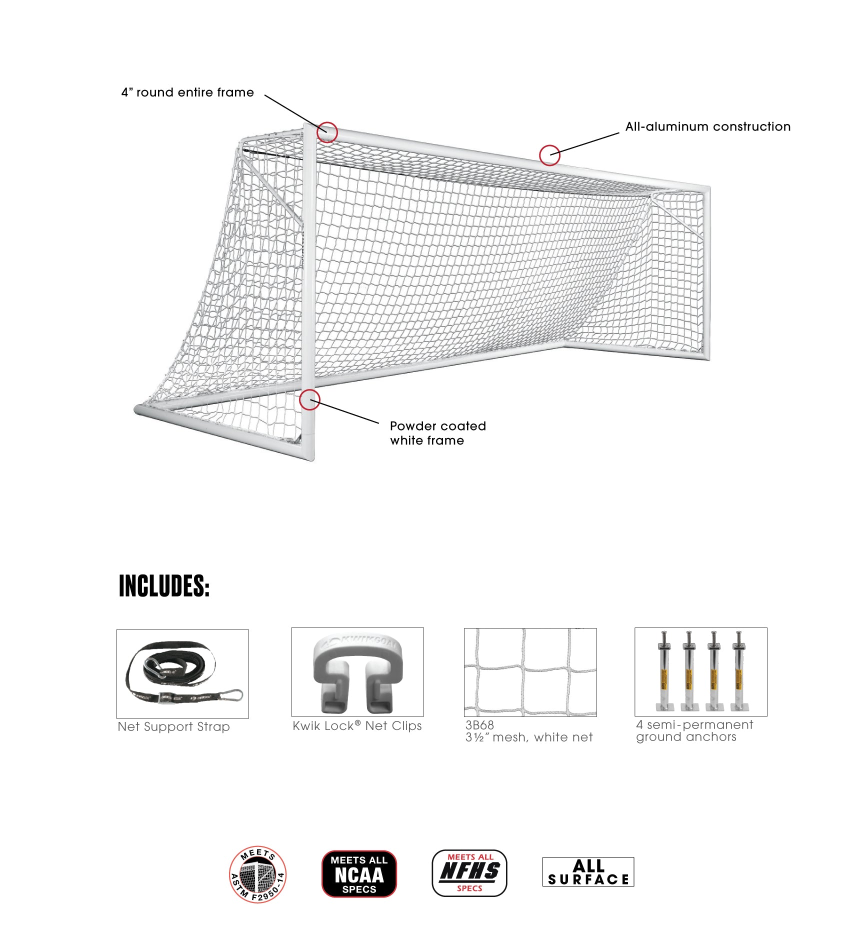 Kwik Goal Fusion Soccer Goals