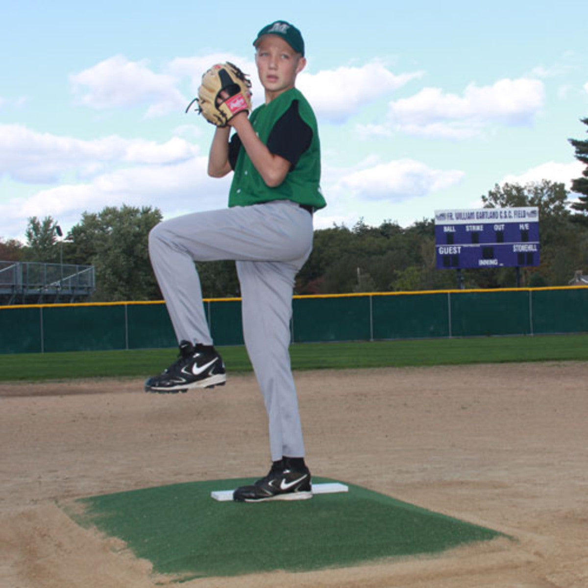 ProMounds 6" Green Bronco Pitching Mound