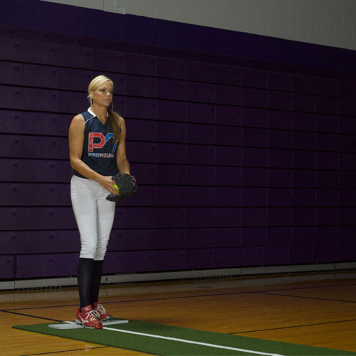 Jennie Finch Softball Pitching Mat With Powerline