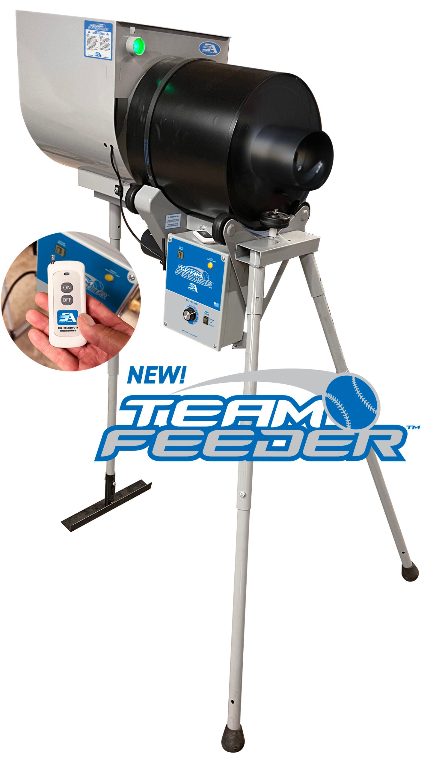 Hack Attack Baseball Team Feeder with Wireless Remote - Advanced Training