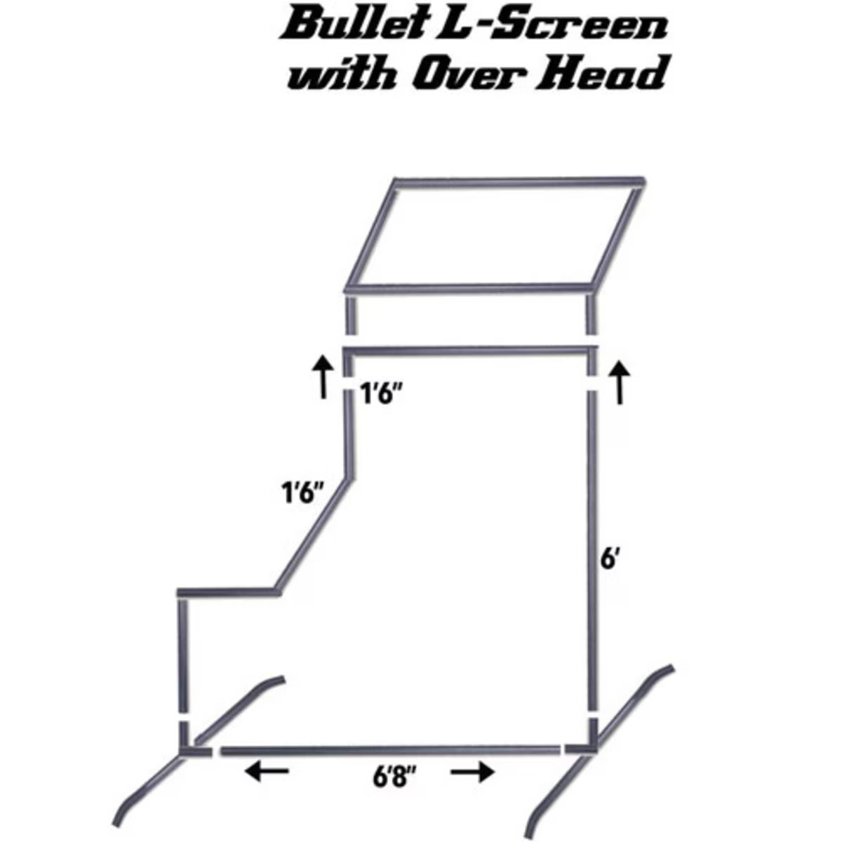 Bullet L-Screen with Overhead Protection