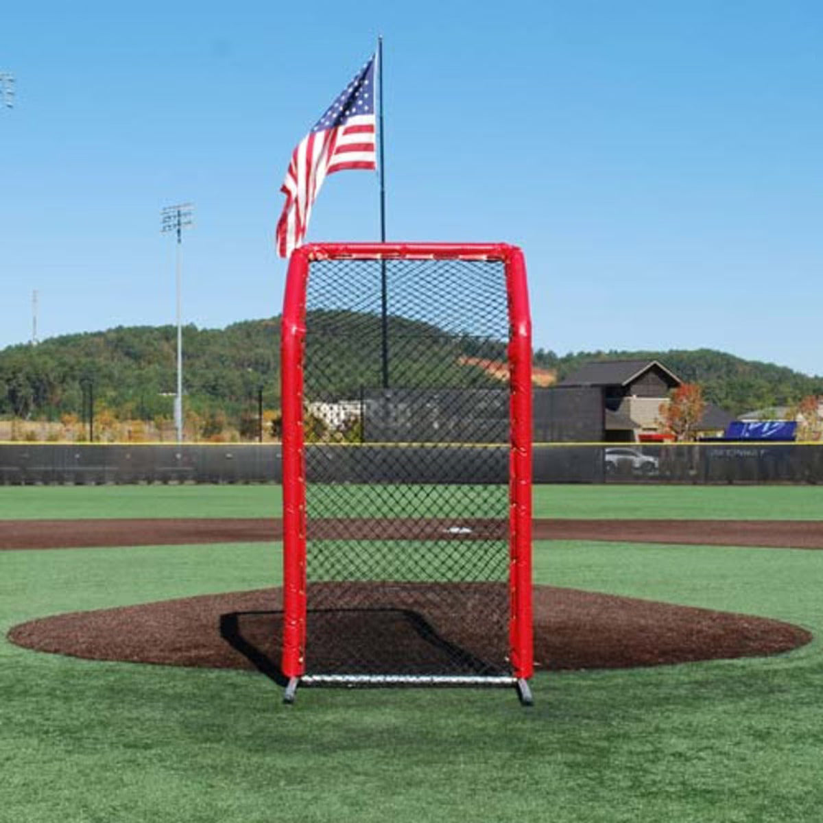 Bullet Fastpitch Screen with Overhead Protection