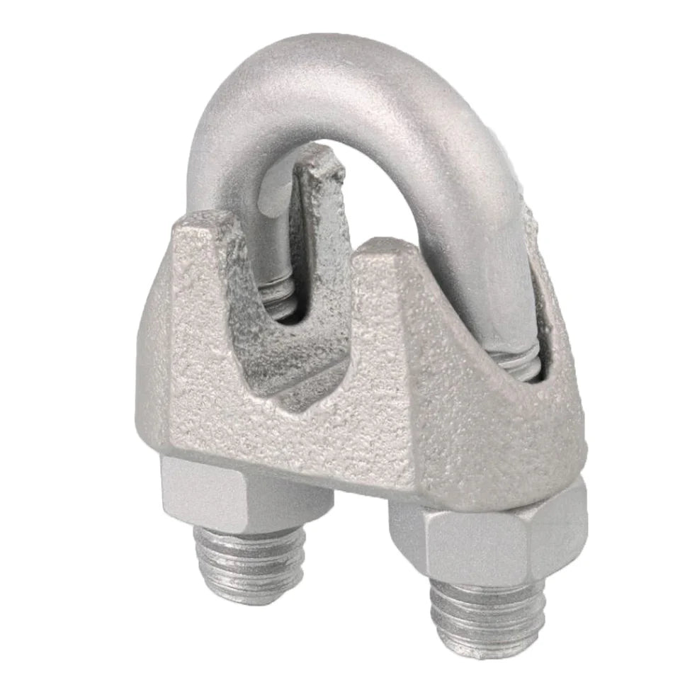 Malleable Cable Clamp (1/4", 5/16", 3/8") Qty: 2